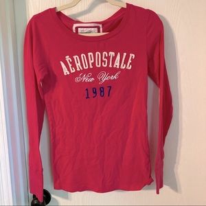 Aeropostale junior women shirt hot pink size small